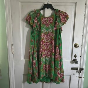 XL Free people Yara printed mini dress